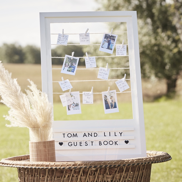 Wedding Guest Book Alternative - Customisable Frame