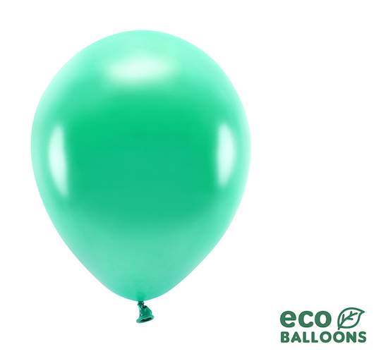 Eko Balóny - Metalická Zelená - 26 cm (20ks) - Kliknutím na obrázok zatvorte -