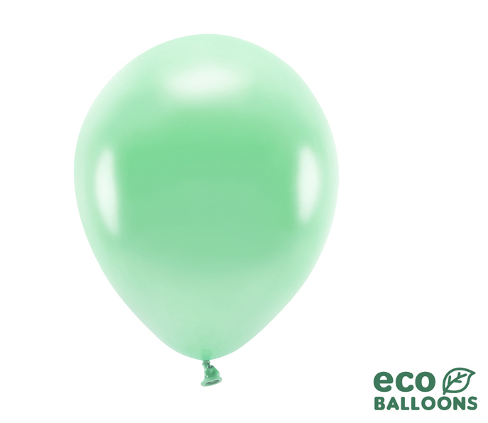 Eko Balóny - Metalická Zelená Mäta - 26 cm (10ks)