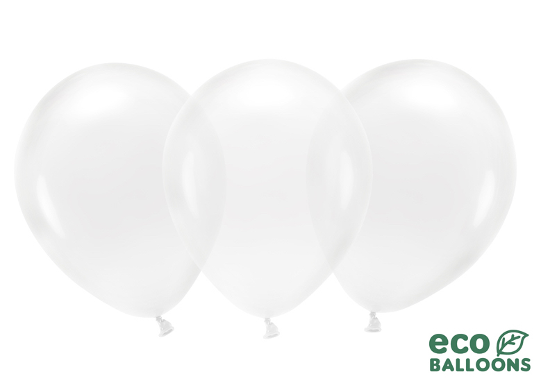 Eko Balóny - Priehľadná - 30 cm (10ks)