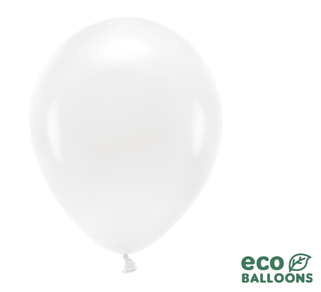 Eko Balóny - Pastelová Biela - 30 cm (10ks)