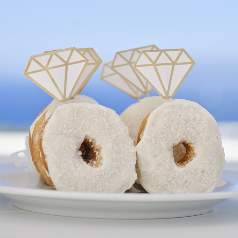 Donut Toppers - Engagement Ring - Gold (6pcs)