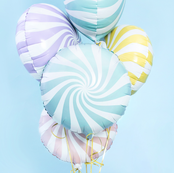 Foil Balloon - Candy - Light Blue (45cm)