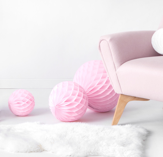 Honeycomb Ball - Light Pink (40cm)