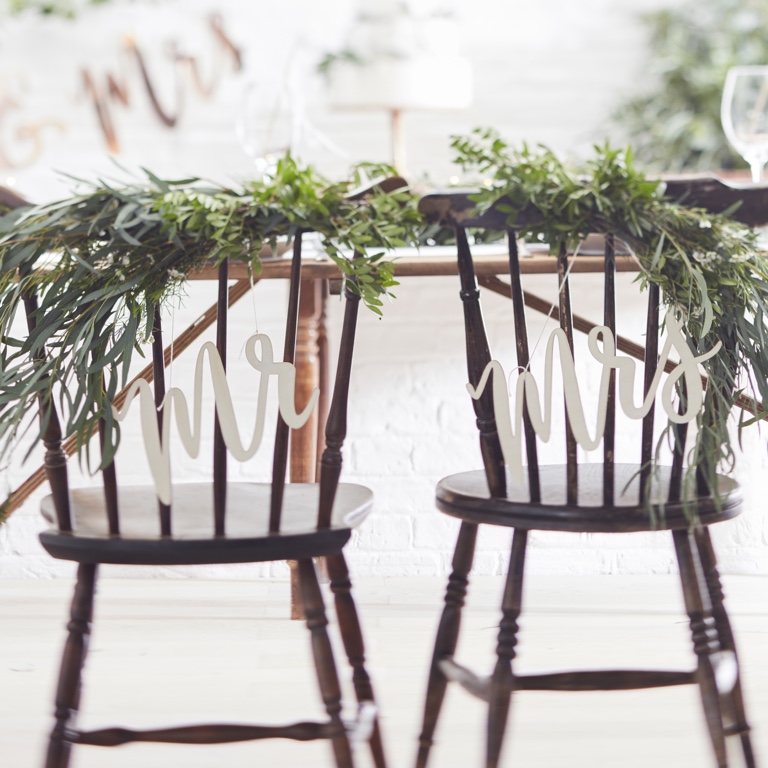 Chair and Aisle Decorations