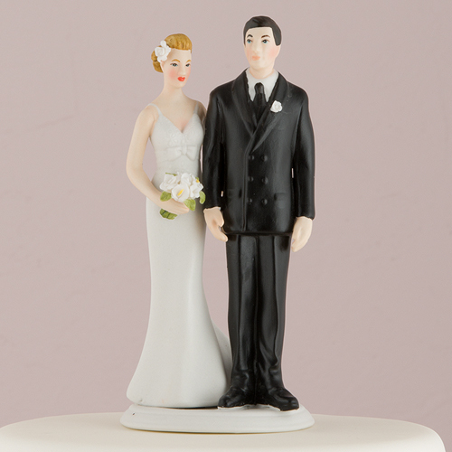 "The Love Pinch" Bridal Couple Figurine