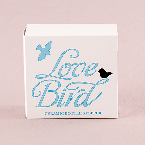 Zátka na Fľašu – Keramický Vtáčik Lásky