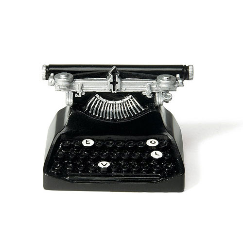 Držiak na Menovku - Vintage Písací Stroj