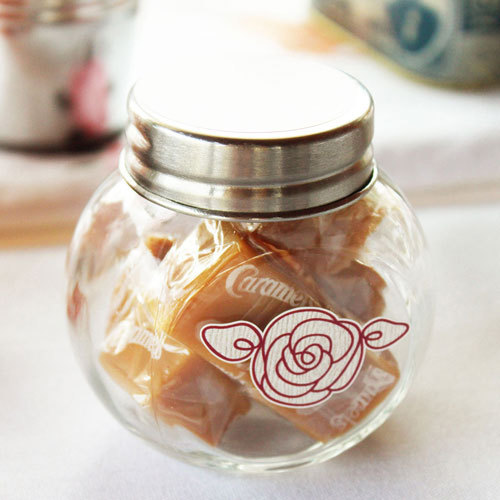 Glass Candy Jar With Lid