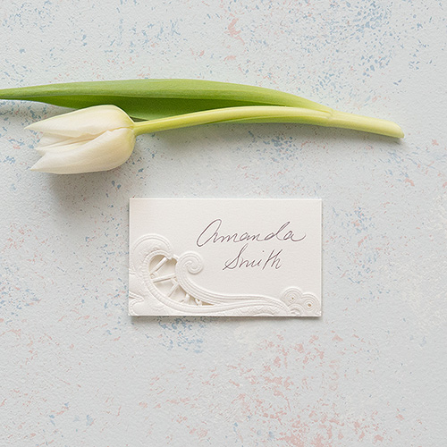 Lace Opulence Laser Embossed Place Cards
