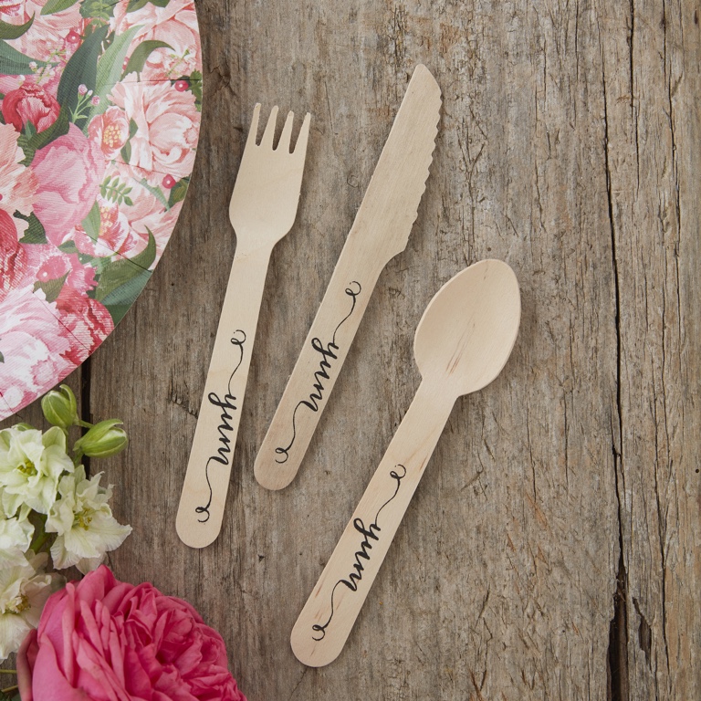 Wooden Cutlery - Yum (18pcs)