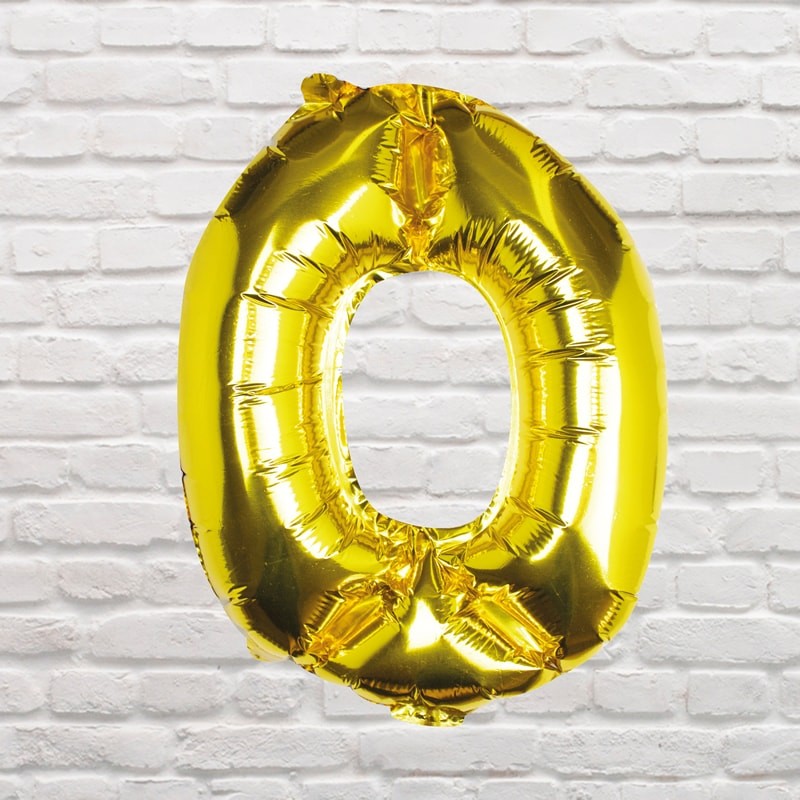Foliový Balón - 0 - Zlatá (40cm)